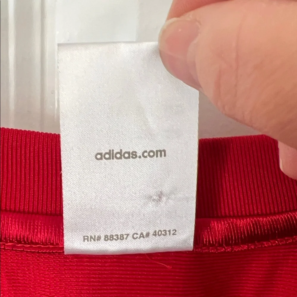Adidas Men's Vintage Red Short Sleeve Athletic Shirt